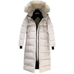 Mystique Parka Heritage Beige Long Puffer Coat